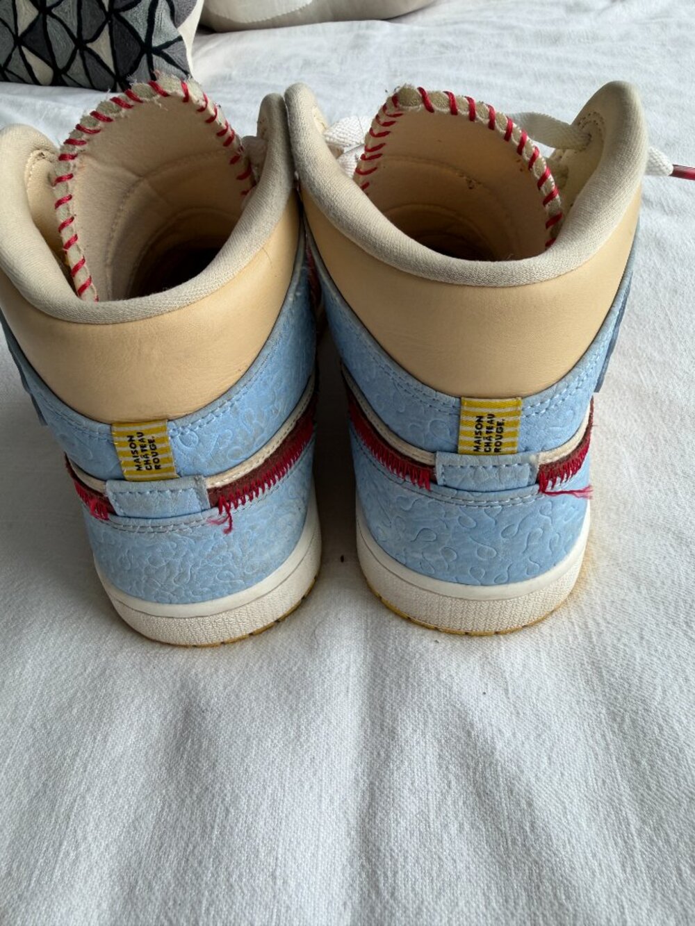 Men's Nike Maison Chateau Rouge x Jordan 1 Mid SE 'Fearless' - Picture 9 of 9